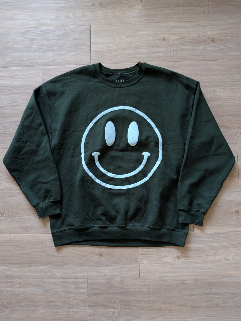 Dressed In LALA Crewneck Sweater with Smiley Face / The World Needs Your Magic